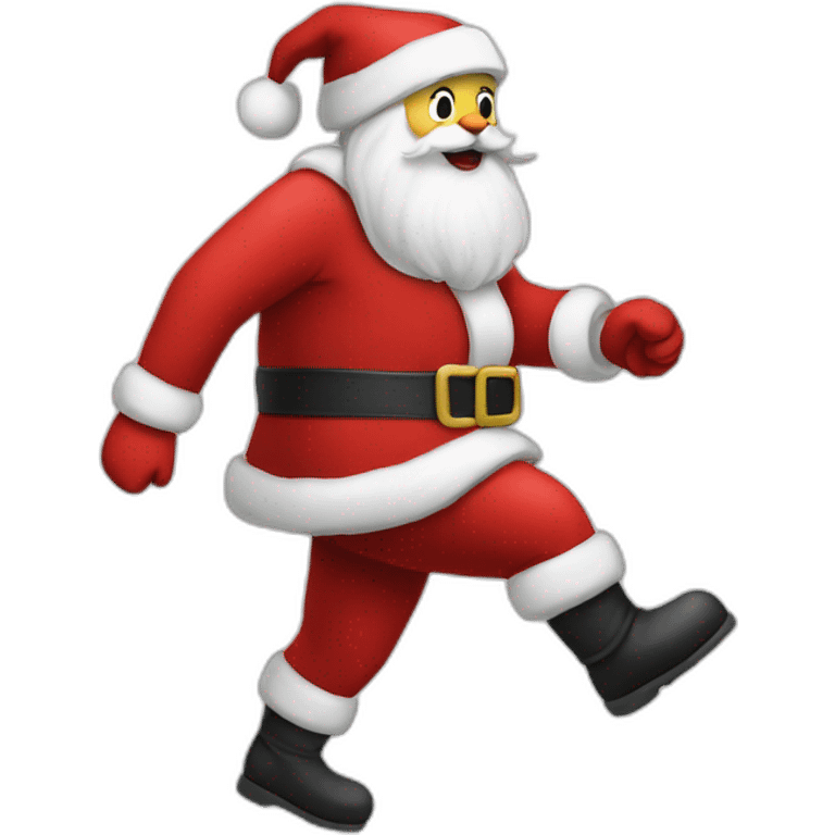 santa's walk legs emoji