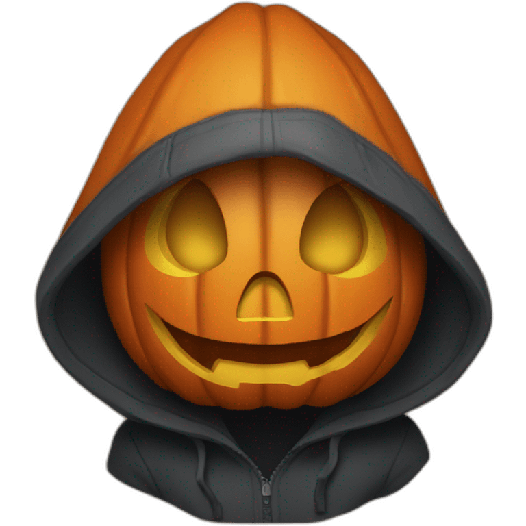 jackolantern wearing hoodie emoji