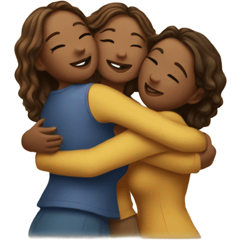 women hug women emoji