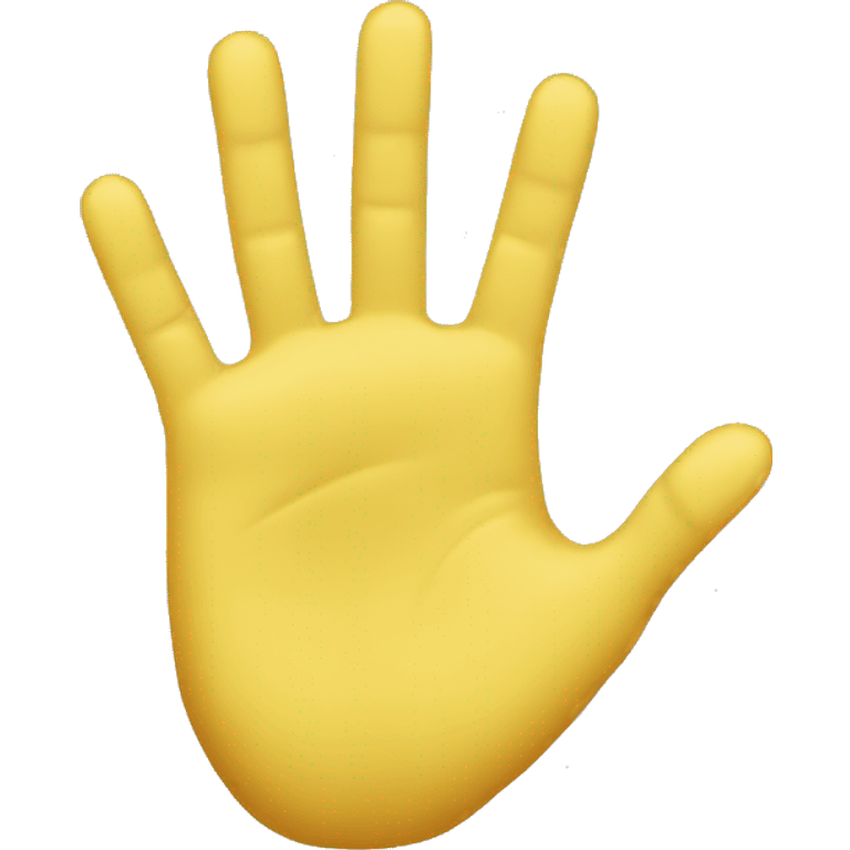 Yellow hand emoji