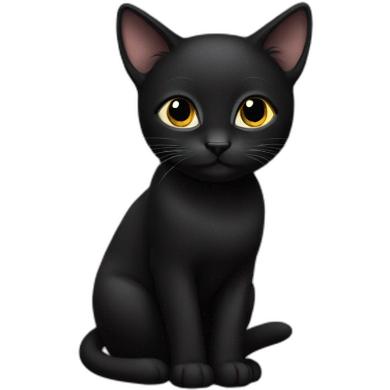 black kitty emoji