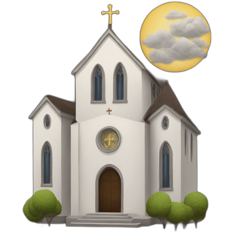 Church as a Tarot house emoji