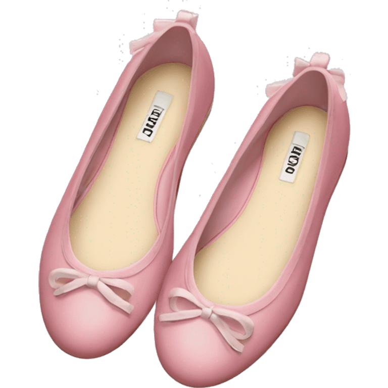 Miu miu ballet flats emoji