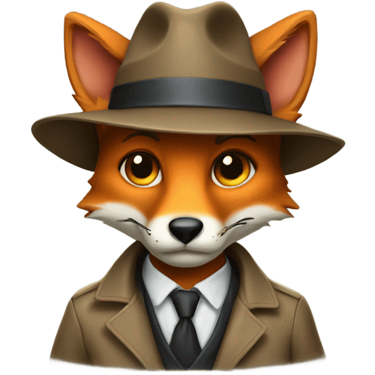 fox detective emoji