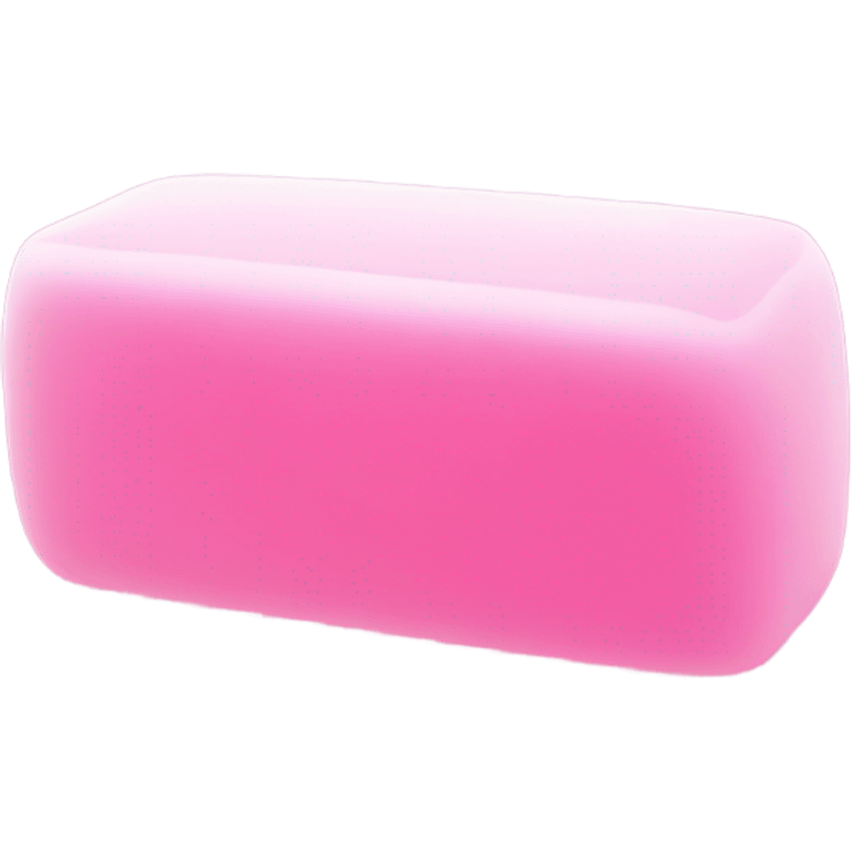 Pink bar of soap with bubbles  emoji