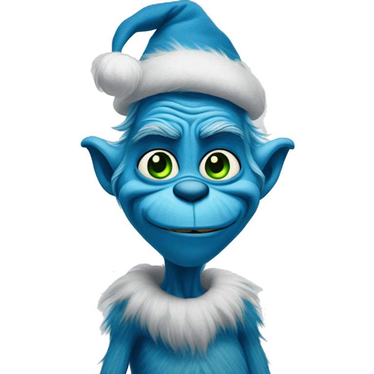 blue grinch emoji