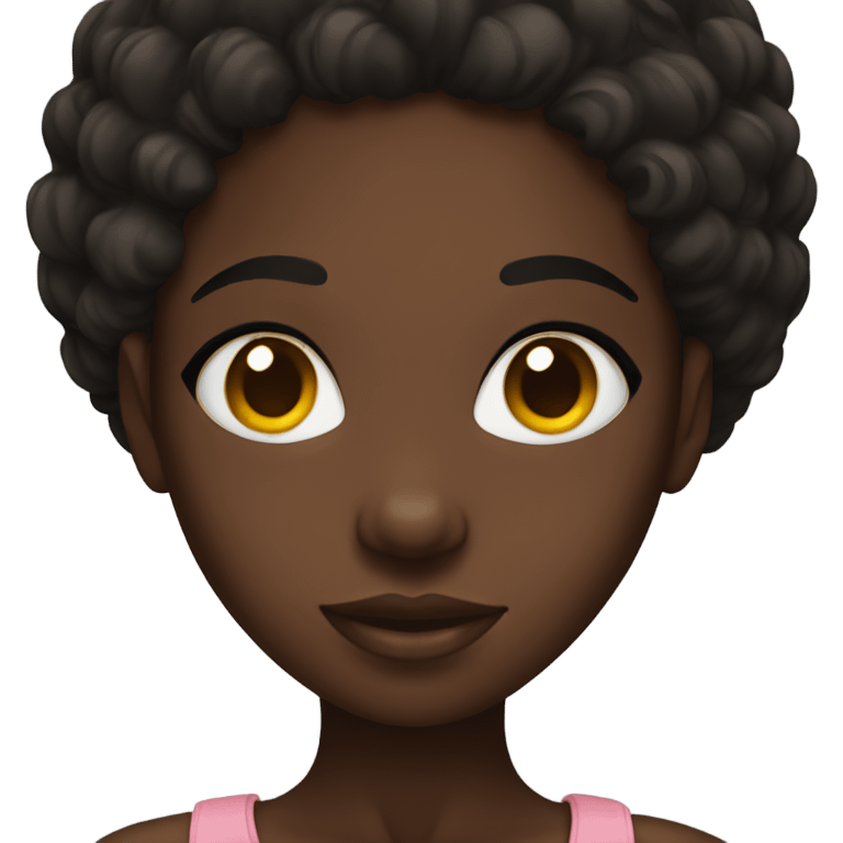 Black skin girl emoji