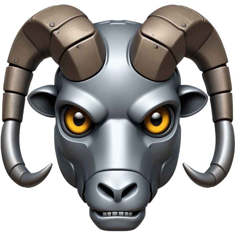 A terminator style Ram head emoji