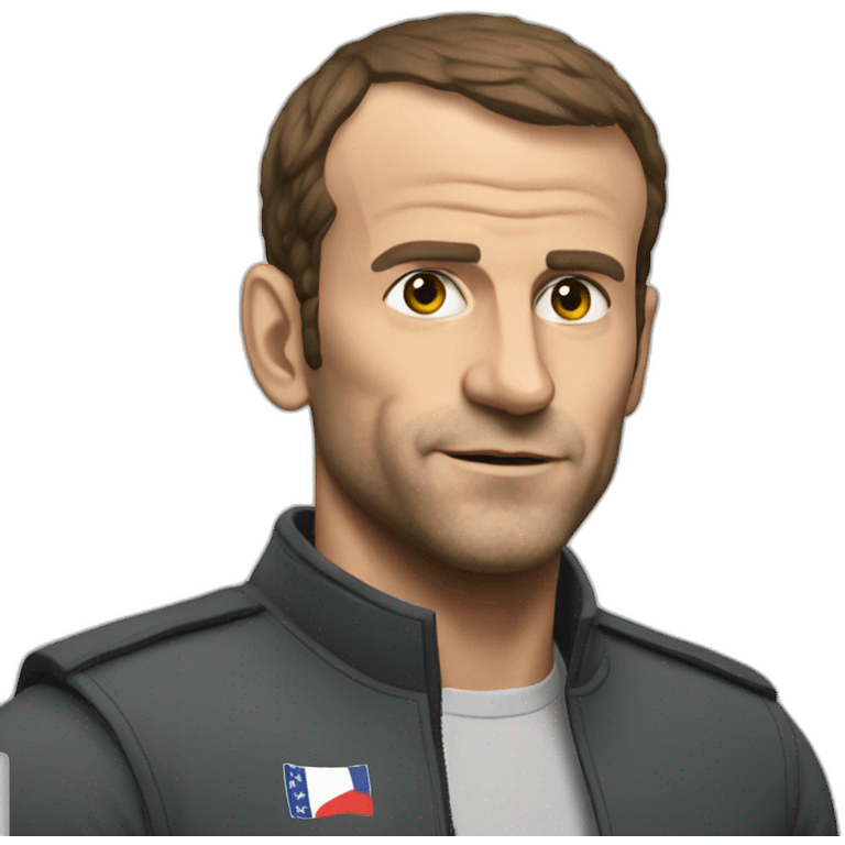 macron qui fait du mma emoji