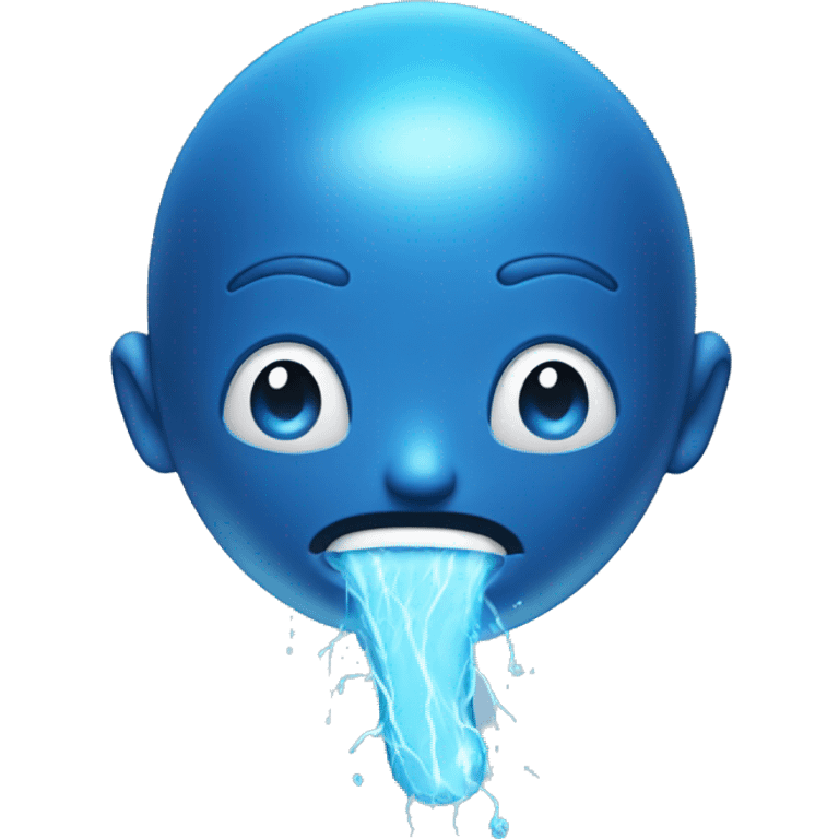 blue electro wate Pumping emojie emoji