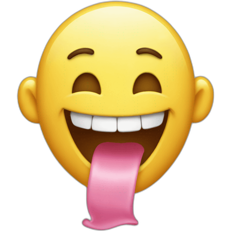 laughing floss emoji