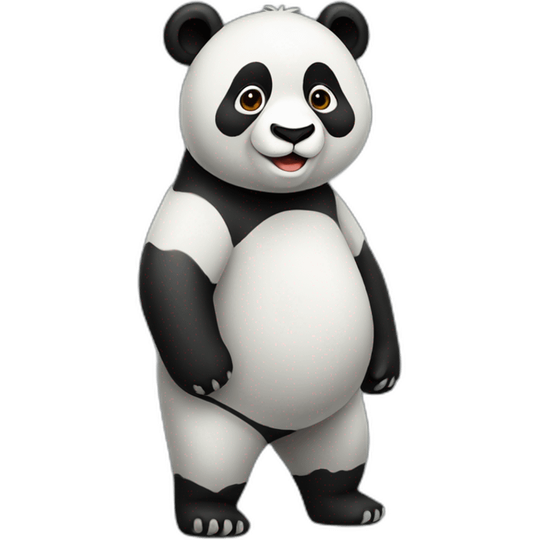 realistic panda full body emoji