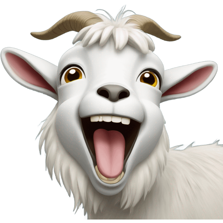 Laughing goat emoji