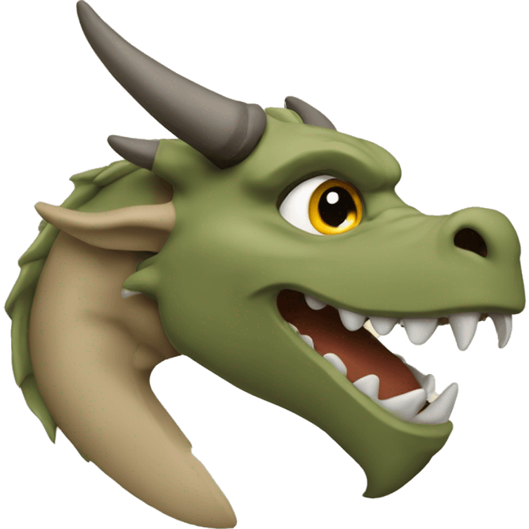 Khaki viking's Dragon emoji