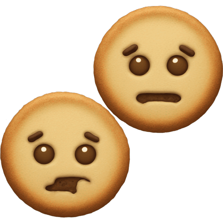 A cookie apple hydrid  emoji