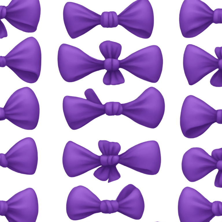 Purple bow emoji