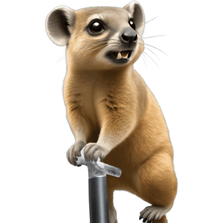 Hyrax on a pogo stick  emoji