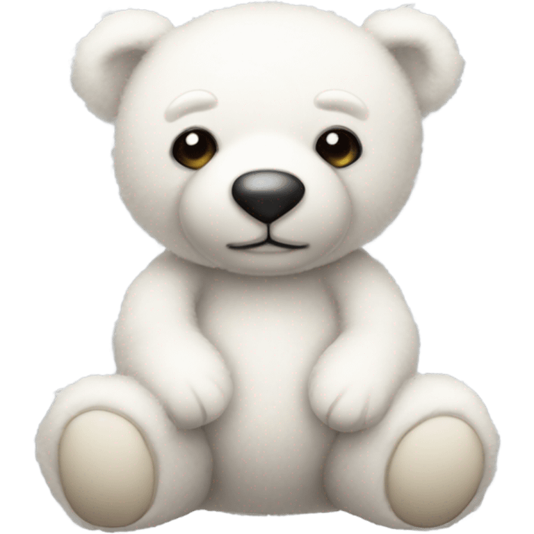 White teddy bear emoji