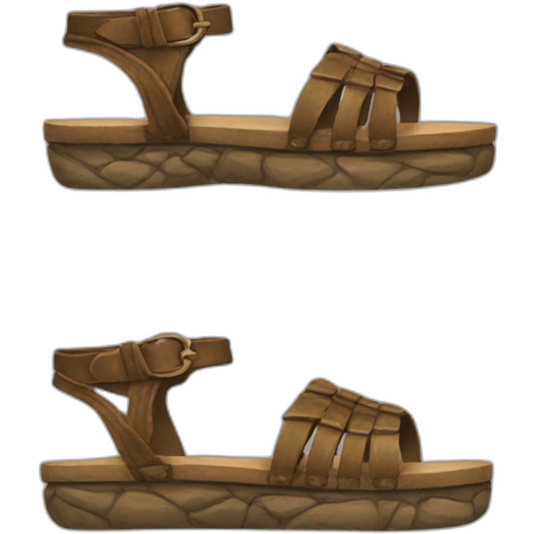 antique warrior sandal emoji