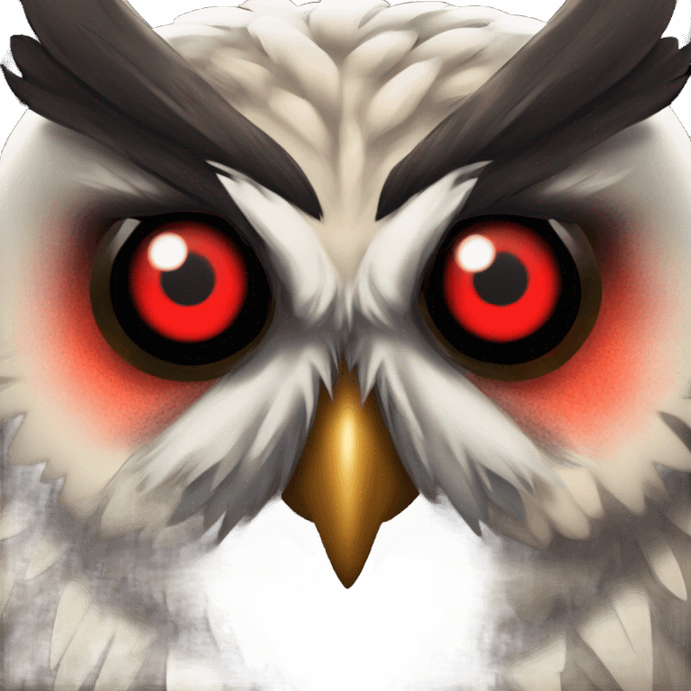 Evil owl emoji