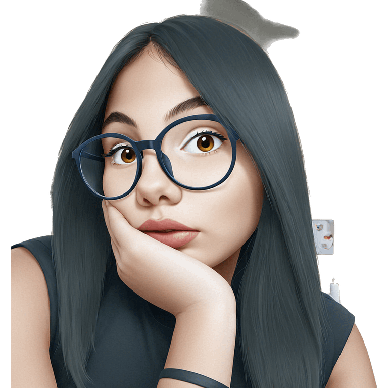 realistic portrait of girl emoji