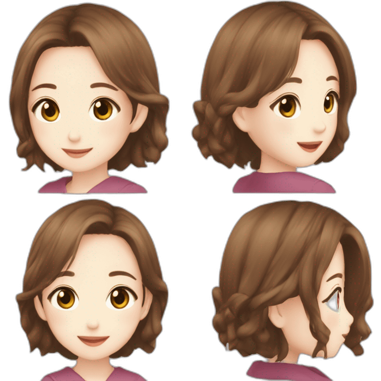 Ueda Sae（Beautiful Girl・Whitening・Medium Hair・Brown Hair） emoji