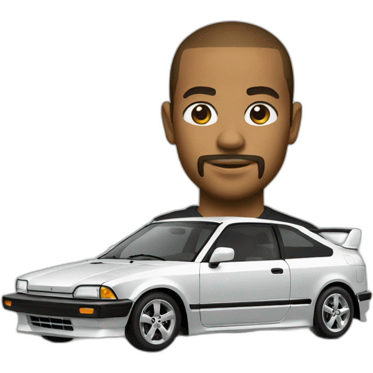 An lowered Honda civic emoji