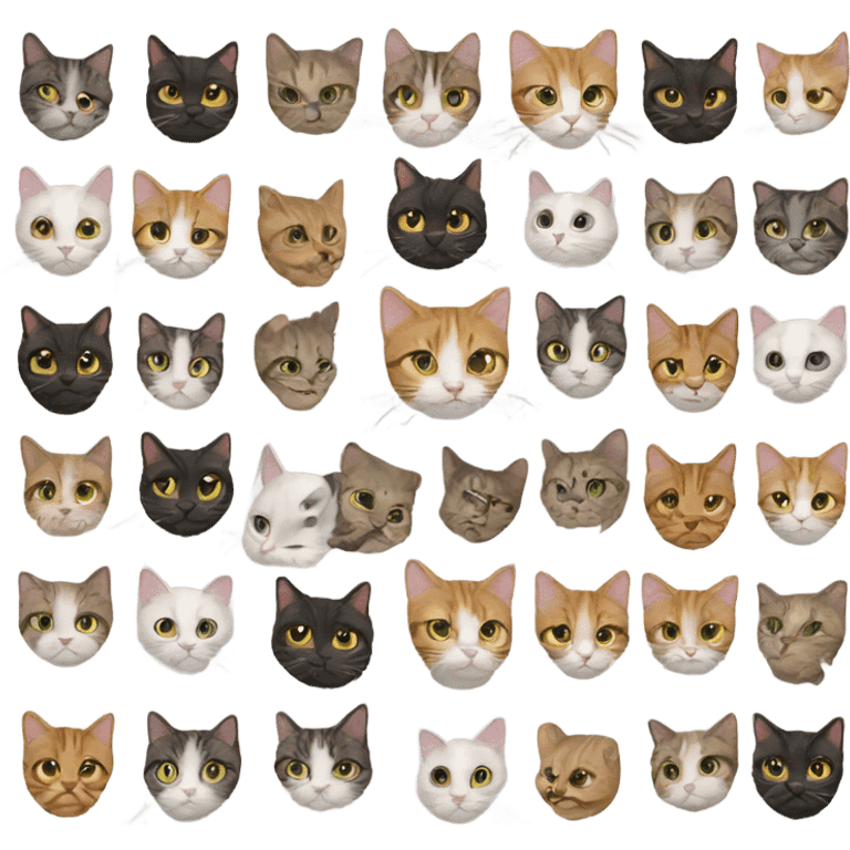 When 81 Cats Fuse Together into one stronger cat emoji