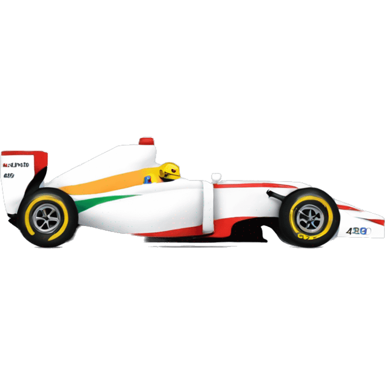 formula 1 car. seen in profile emoji