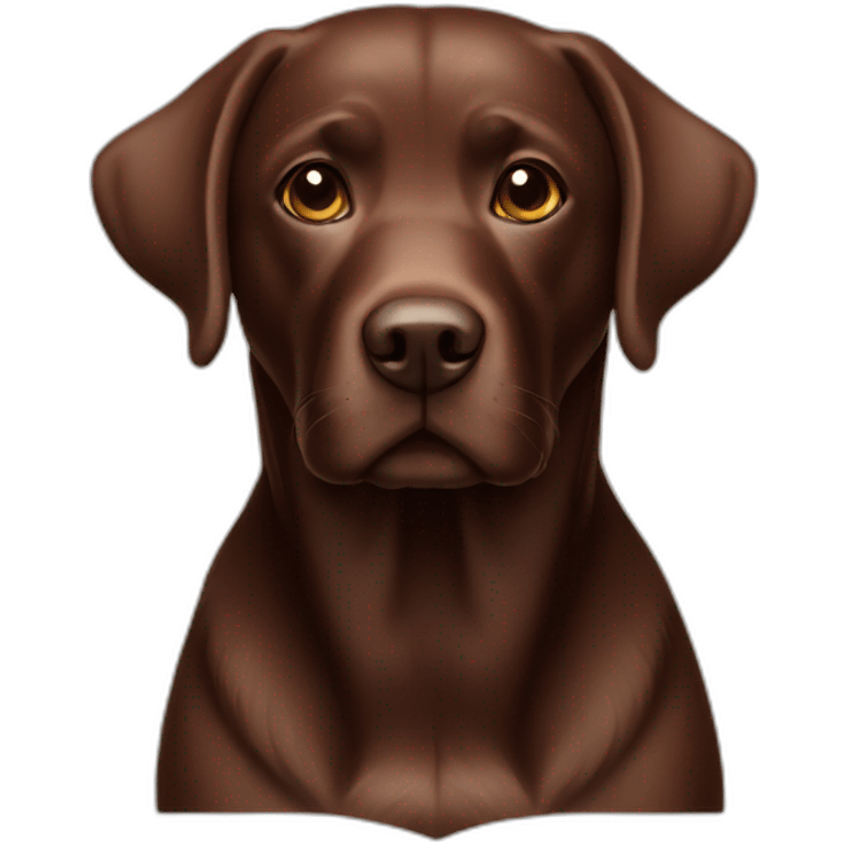 Labrador chocolat  emoji