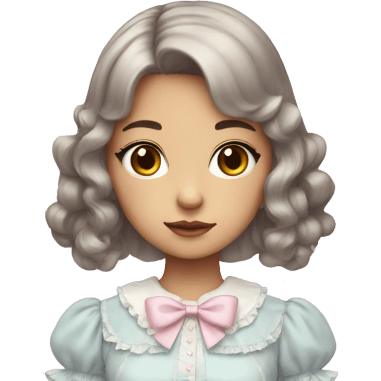 girl in pastel lolita dress emoji