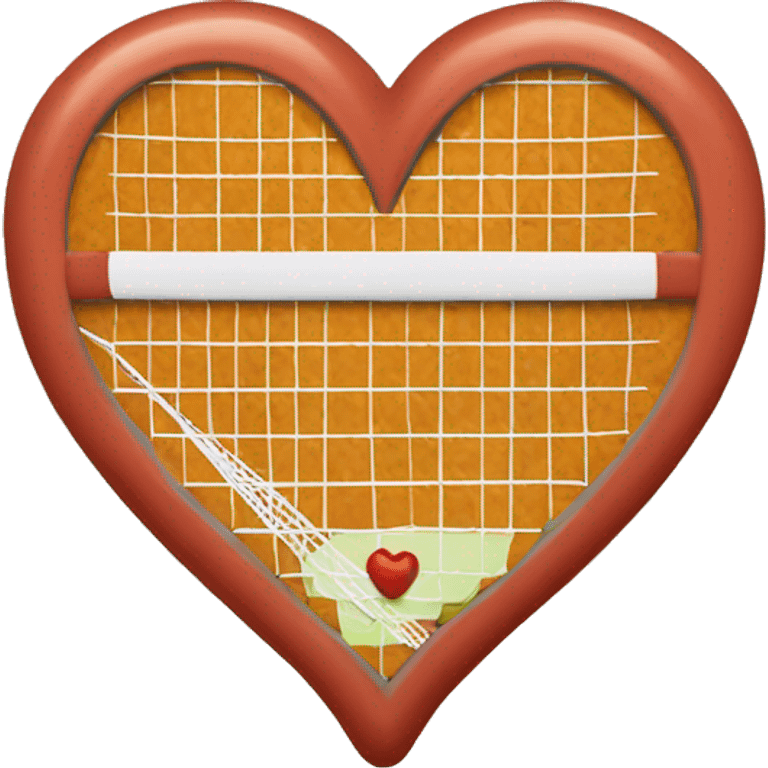 Badminton chili heart emoji