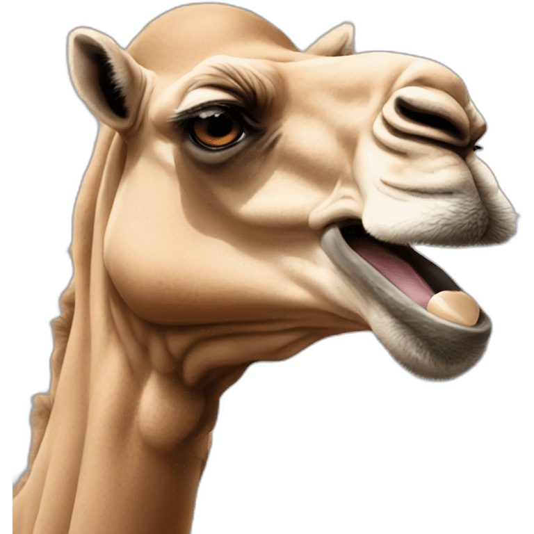 Camel crying emoji