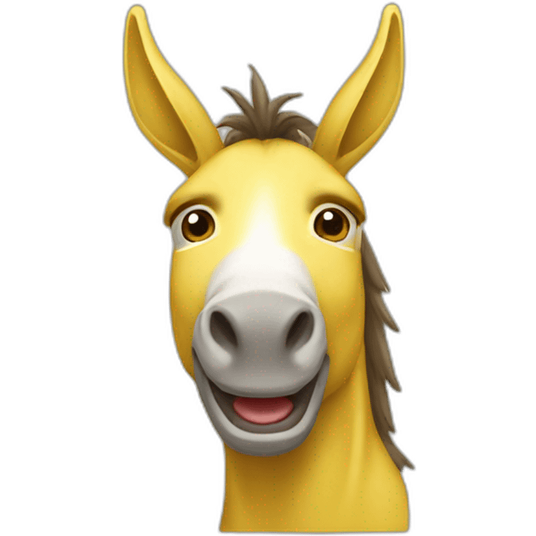 yellow donkey emoji