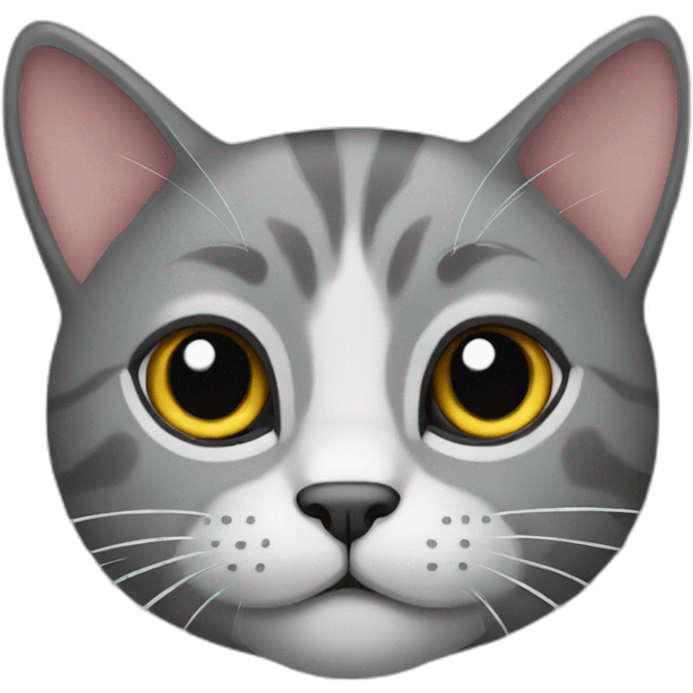 Grey cat  emoji