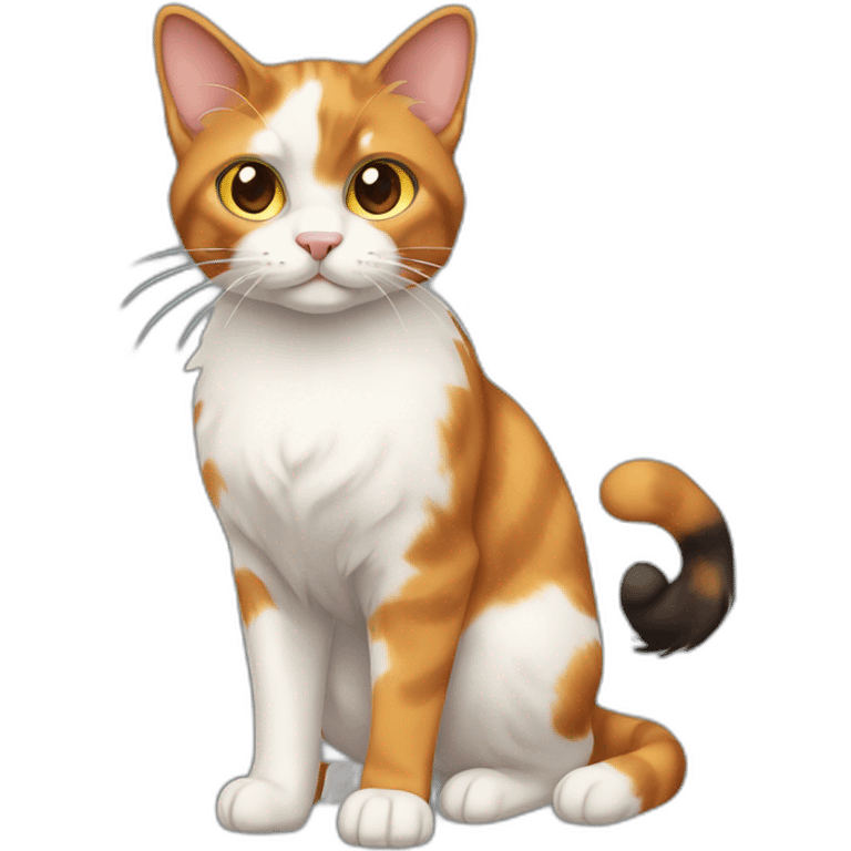 Calico Cat Full Body emoji