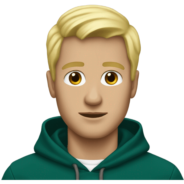 Blonde man in eagles hoodie emoji