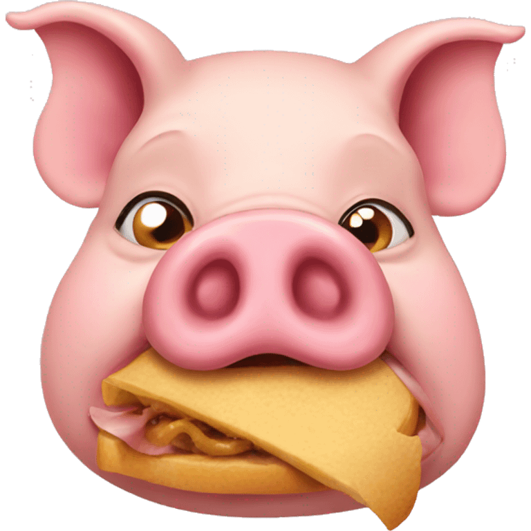 Pig Eating  emoji