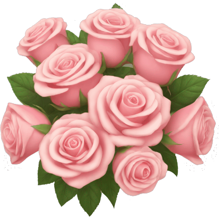 Rosa roses Bouquet  emoji