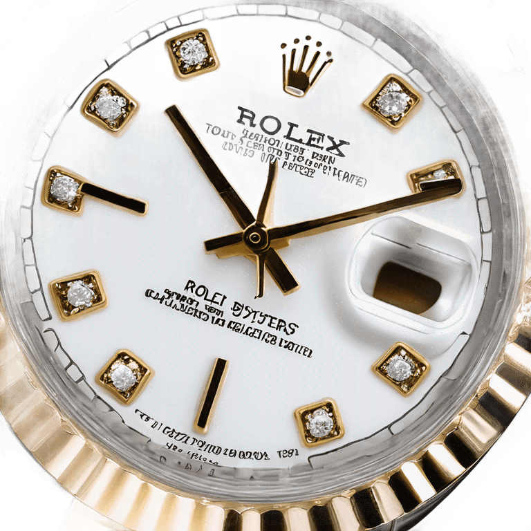 Rolex datejust two tone fluted bezel oyster bracelet diamond dial emoji