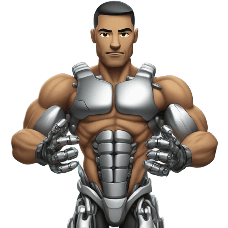 muscular cyborg emoji