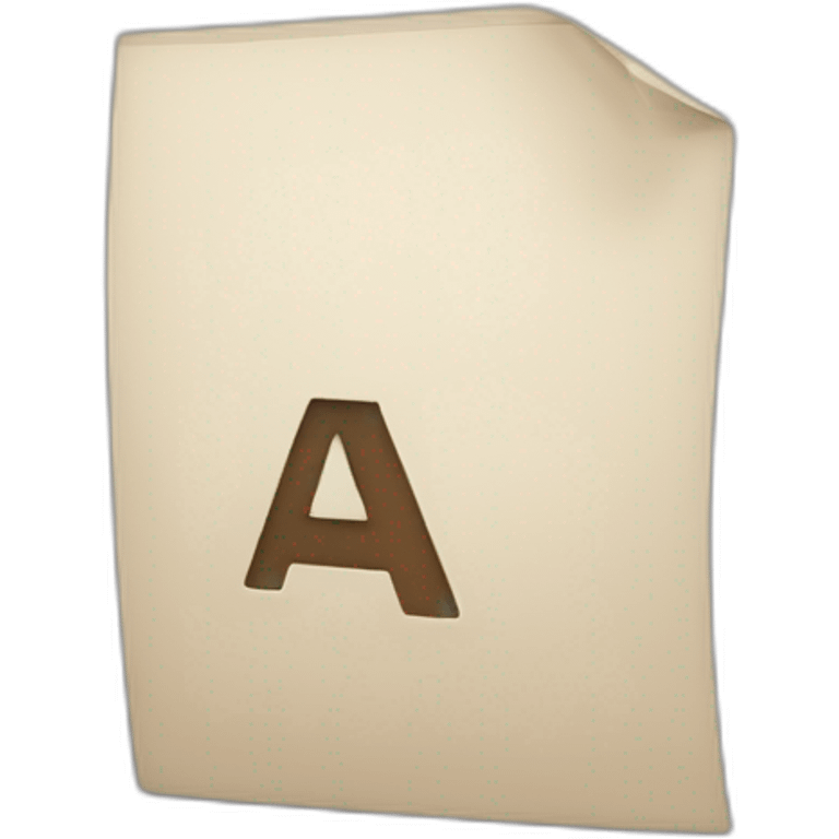 the letter “A” emoji