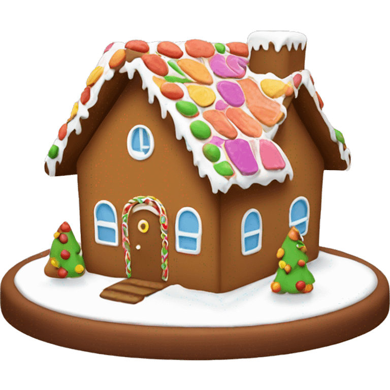 gingerbread house emoji