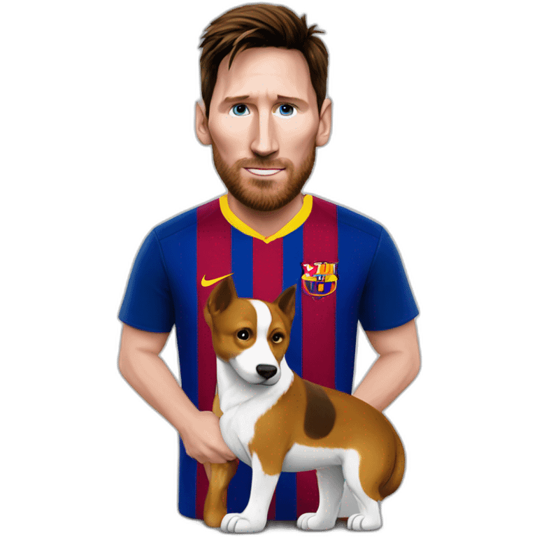 Messi sur un chien  emoji