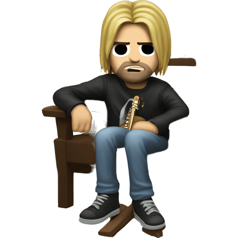 kurt cobain with a pew emoji