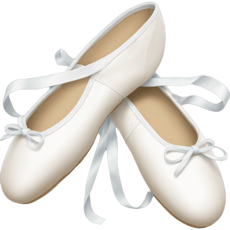 white ballet shoes emoji