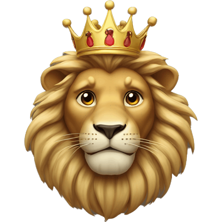 Lion with crown emoji