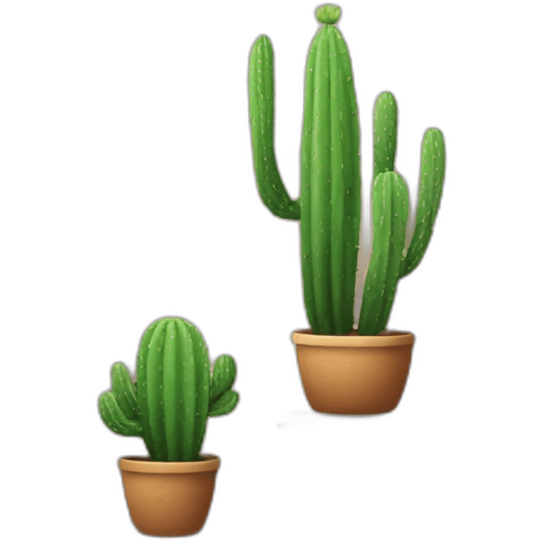 A little cactus in a livings room emoji