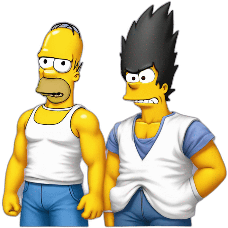 HOMER SIMPSON Y GOKU emoji