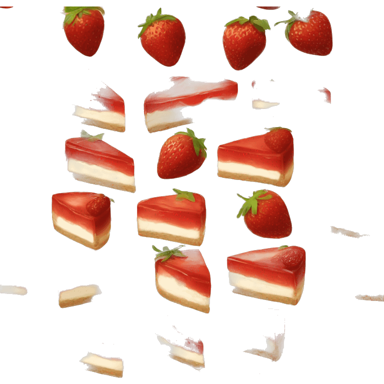 Strawberry cheesecake  emoji